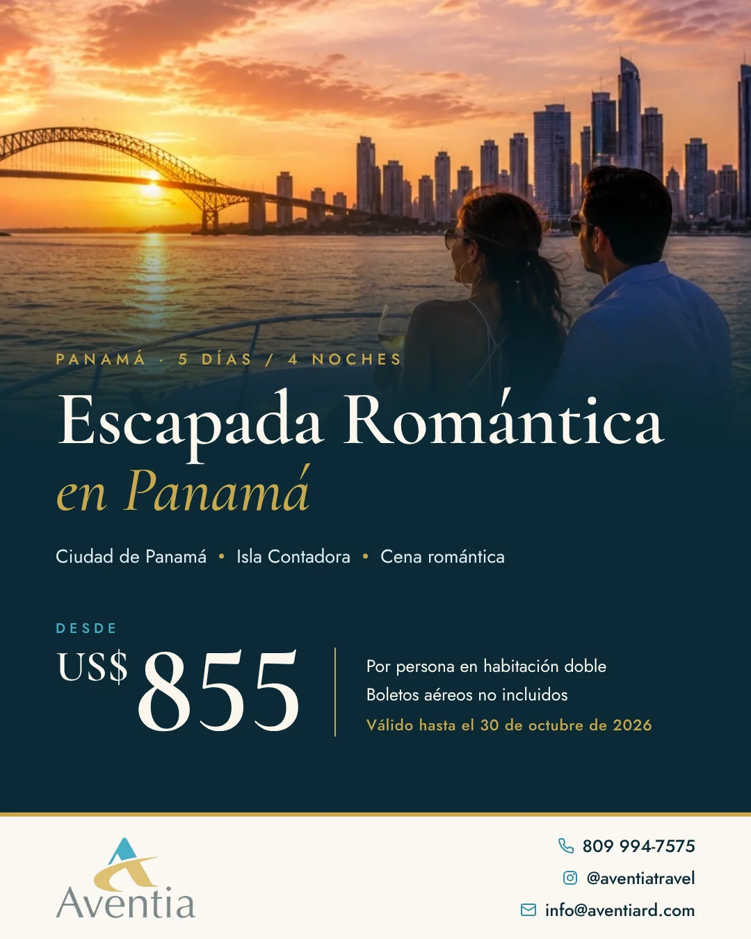 Promoción Escapada romántica en Panamá